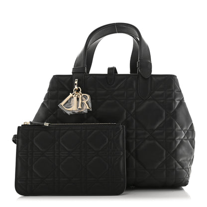 Christian Dior Calfskin Macrocannage Medium Toujours Black 2 of 12
