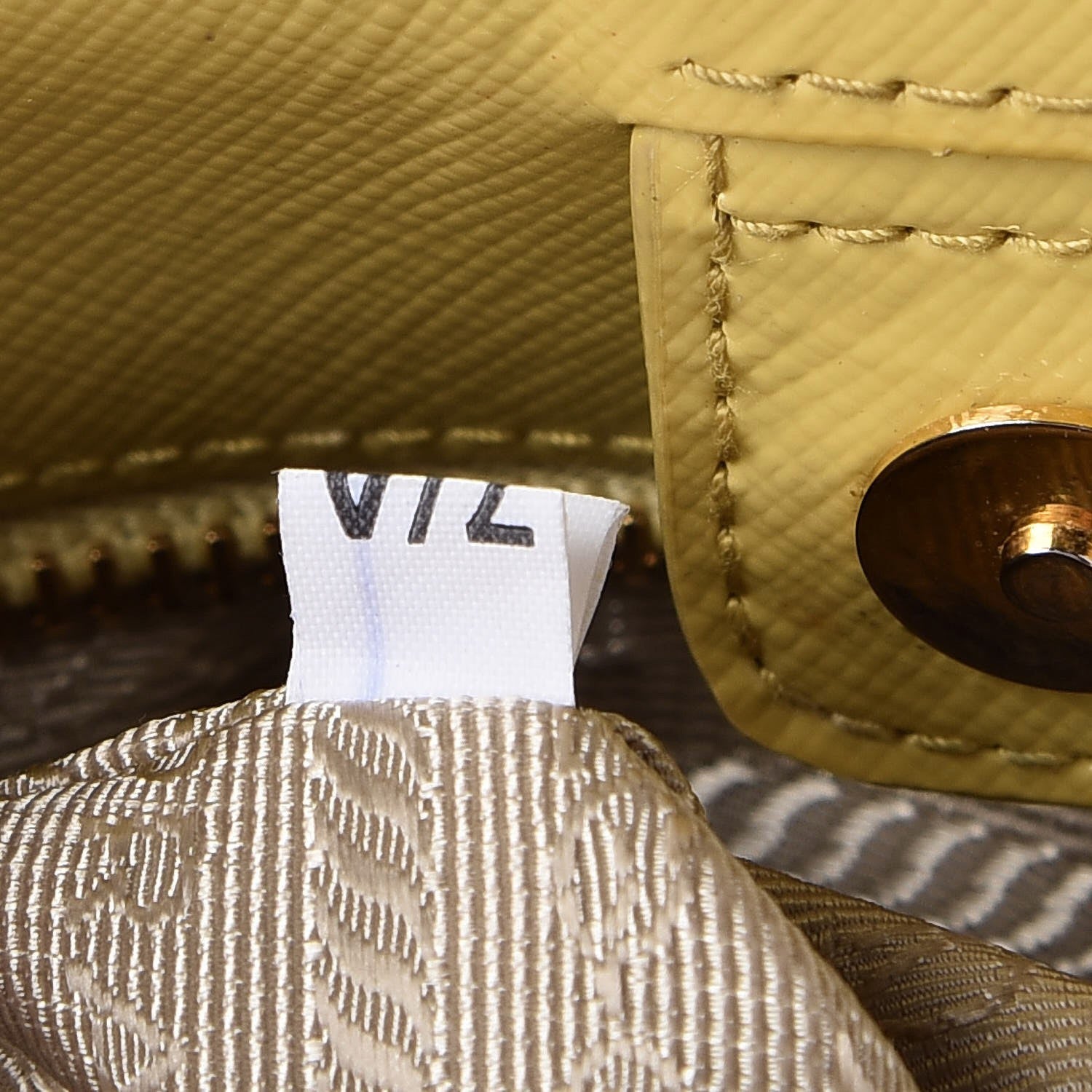 Prada Saffiano Vernice Tote Ananas 9 of 12