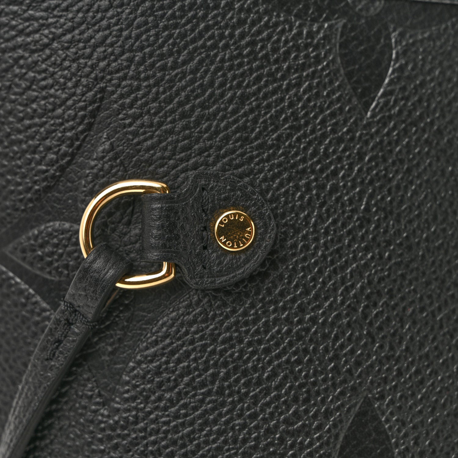Louis Vuitton Empreinte Monogram Giant Neverfull MM Black 12 of 14
