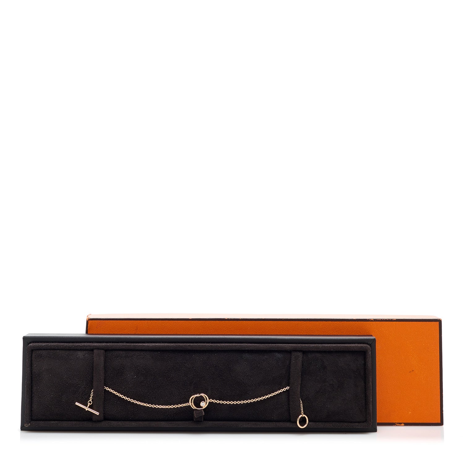 Hermes 18K Rose Gold Diamond TPM Vertige Coeur Bracelet ST 4 of 4