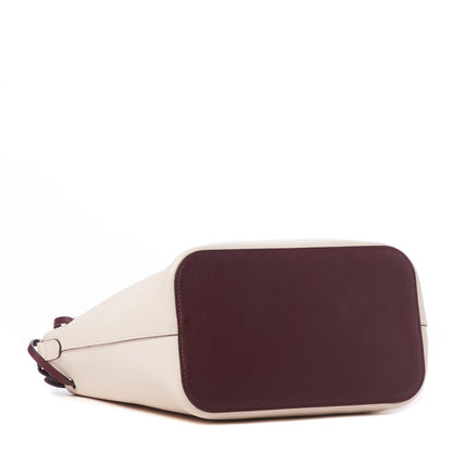 Louis Vuitton Calfskin Lockme Bucket Soie Quartz Calla 3 of 8