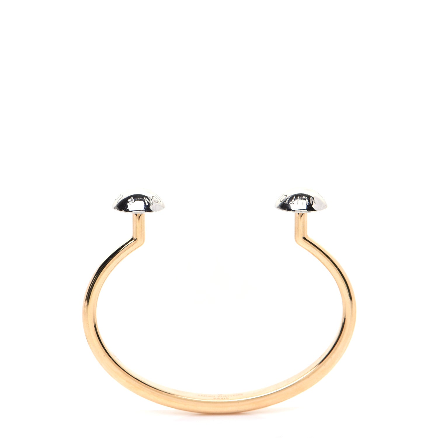 Louis Vuitton Metal Studdy Bracelet M Gold Silver 3 of 10