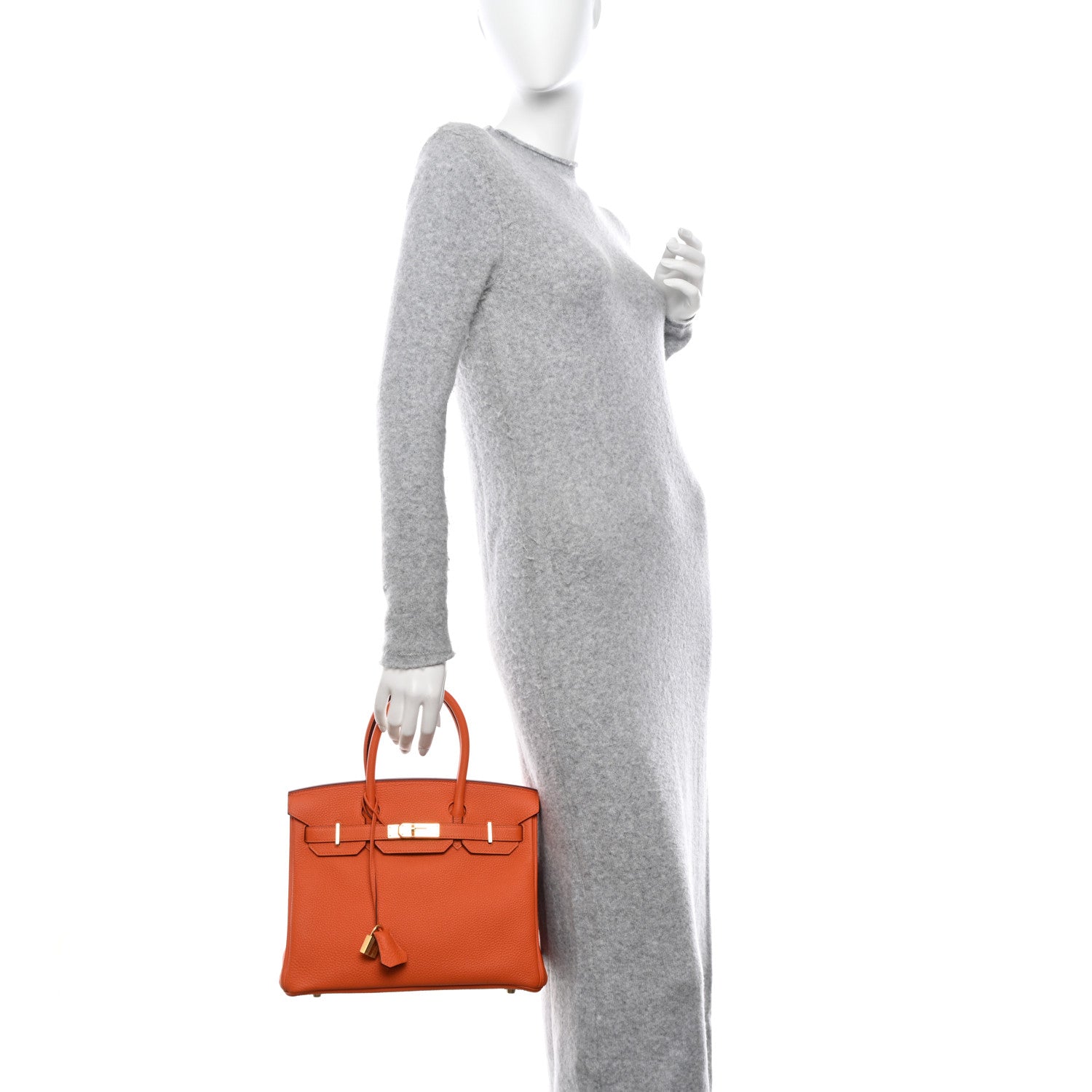 Hermes Togo Birkin 30 Orange 2 of 11