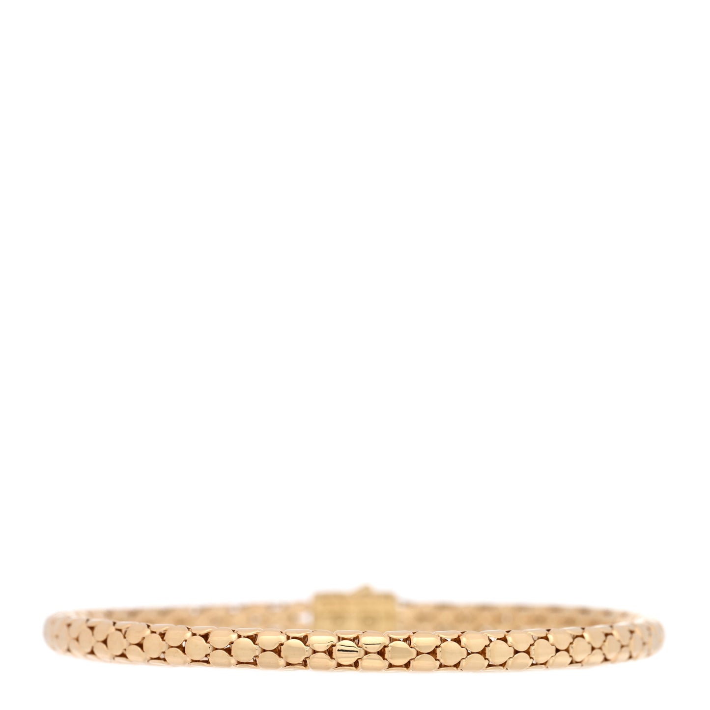 18K Yellow Gold Diamond 4.5mm Dot Pave Bracelet