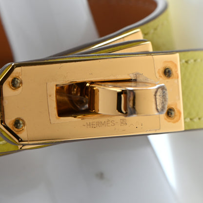 Hermes Epsom Kelly Double Tour Bracelet XS Lime 4 of 6
