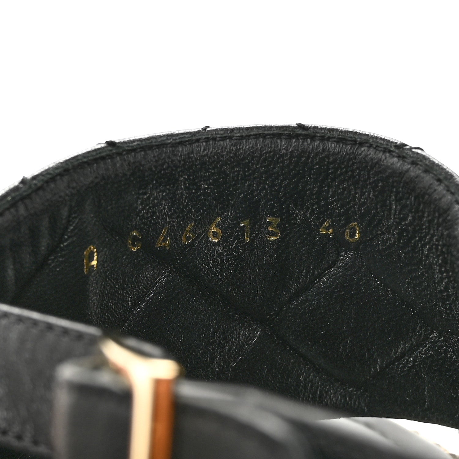 Chanel Shiny Lambskin Quilted Chain Around CC Platform Sandals 40 Black 9 of 9