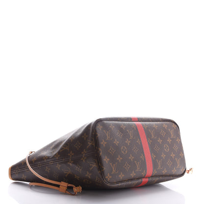 Louis Vuitton Monogram My LV Heritage Neverfull MM Rouge Black 4 of 12