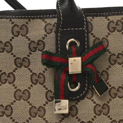 Gucci Monogram Large Princy Tote Dark Brown 12 of 12