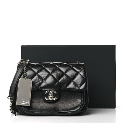 Chanel Aged Calfskin Quilted Express Zip Around Flap Black 13 of 13