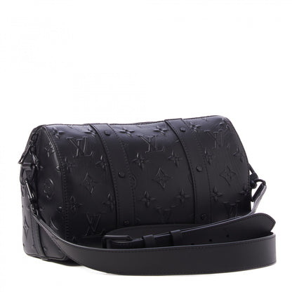 Louis Vuitton Monogram Seal City Keepall Black 2 of 7