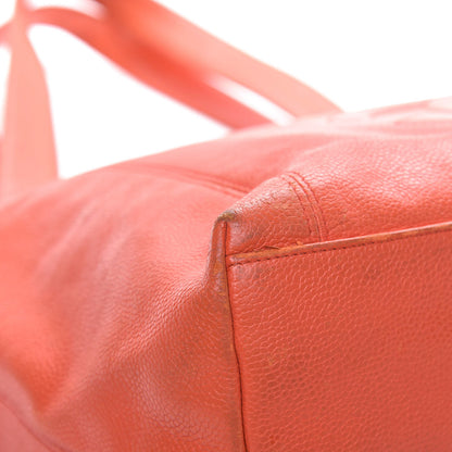 Chanel Caviar CC Shoulder Bag Orange 13 of 17