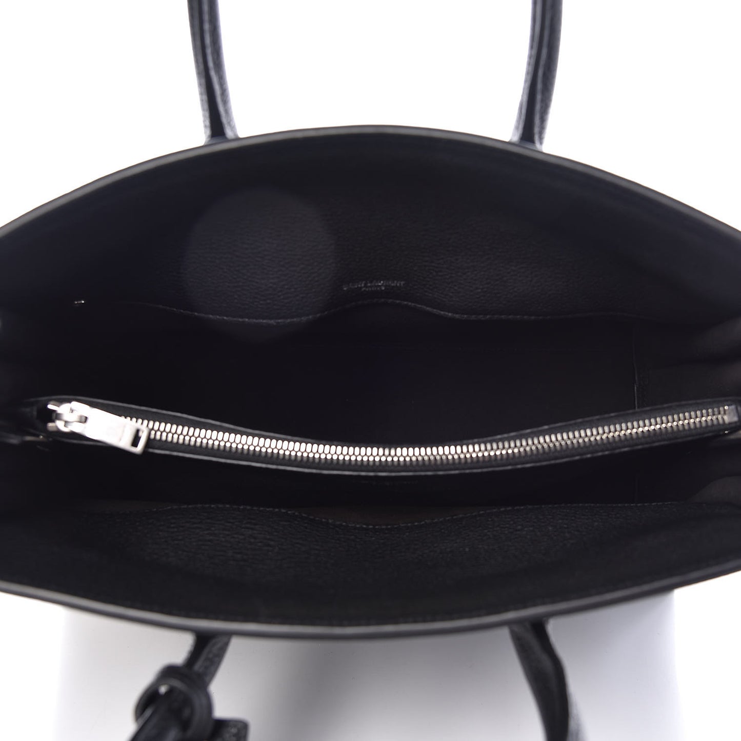 Grained Calfskin Small Supple Sac De Jour Black
