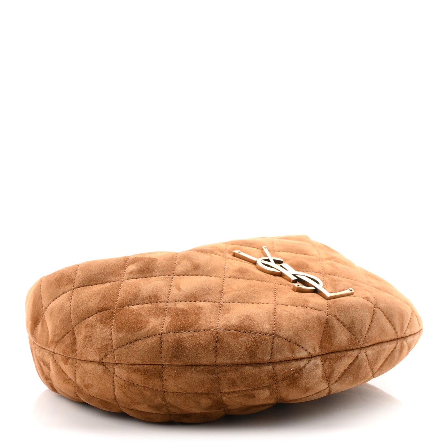 Suede Quilted Icarino Bag Caramel Cognac