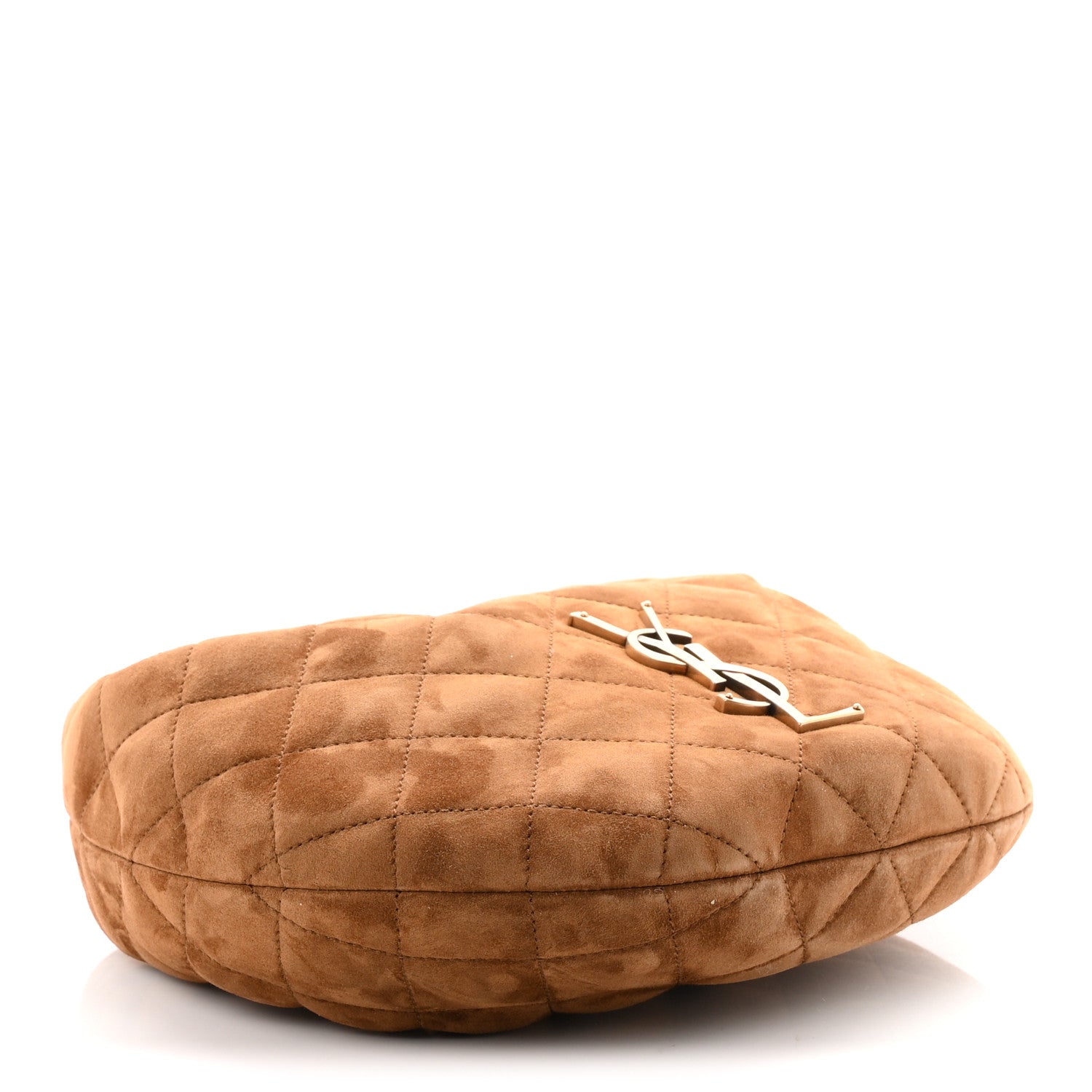 Saint Laurent Suede Quilted Icarino Bag Caramel Cognac 3 of 9