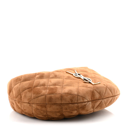 Saint Laurent Suede Quilted Icarino Bag Caramel Cognac 3 of 9