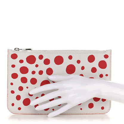 Louis Vuitton LV X YK Empreinte Infinity Dots Neverfull MM Pochette Rouge White 2 of 9