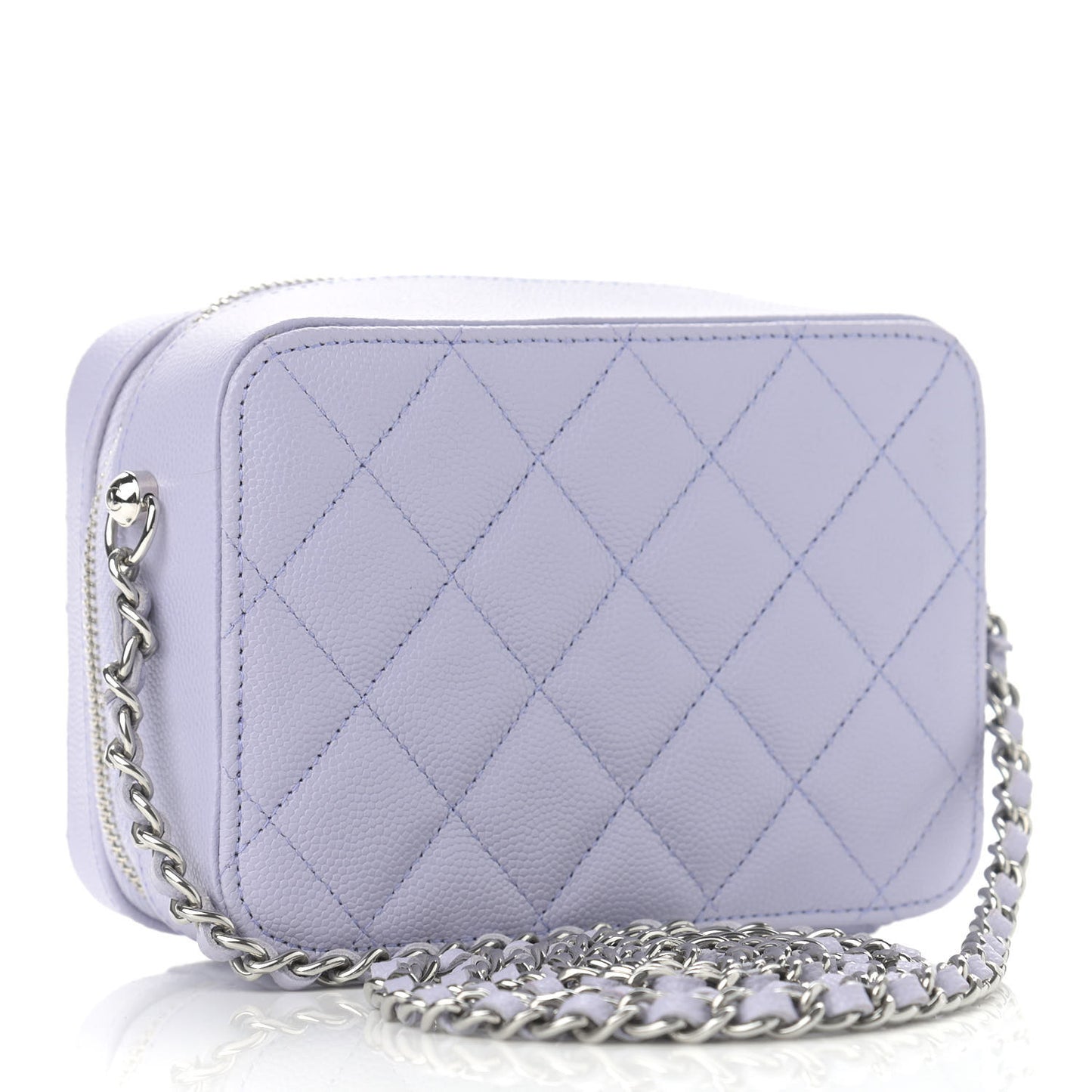 Caviar Quilted Camera Bag Light Purple