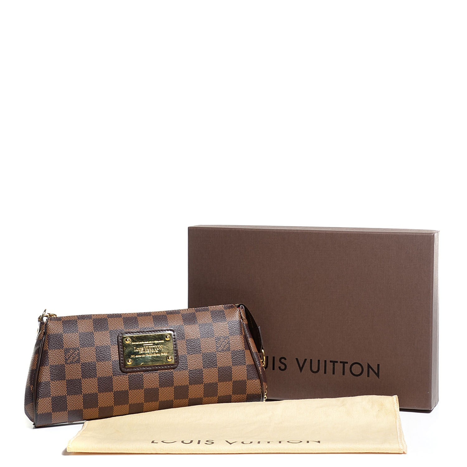 Louis Vuitton Damier Ebene Eva Clutch 9 of 9