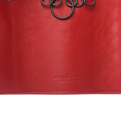Bottega Veneta Nappa Intrecciato 6 Key Holder Red 6 of 9