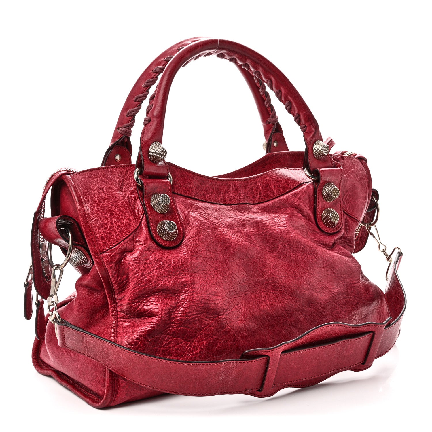 Balenciaga Agneau Giant 21 Silver Hardware City  Pourpre 4 of 11