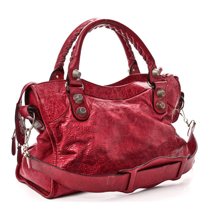Balenciaga Agneau Giant 21 Silver Hardware City  Pourpre 4 of 11