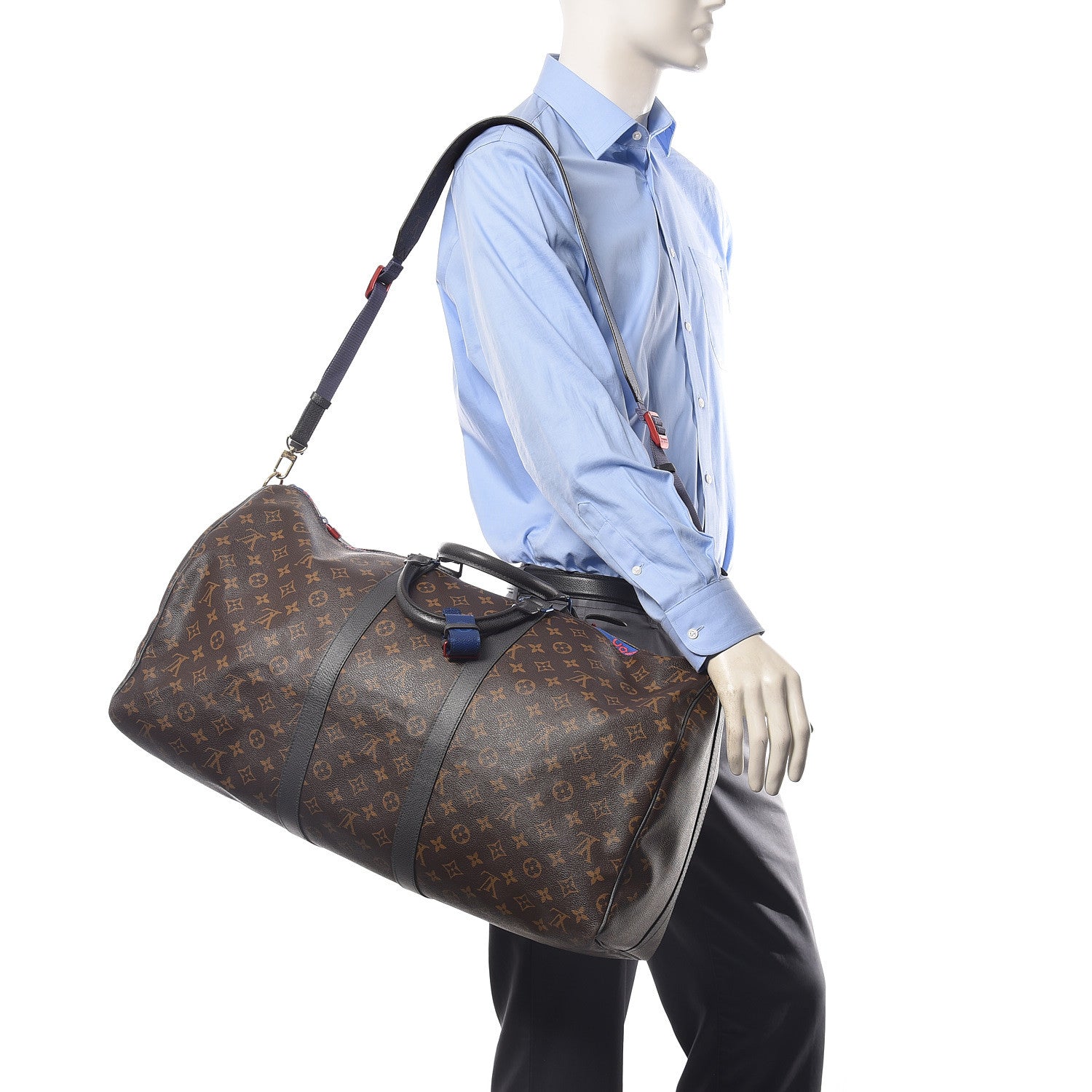 Louis Vuitton Monogram Taiga Outdoor Keepall Bandouliere 55 2 of 9
