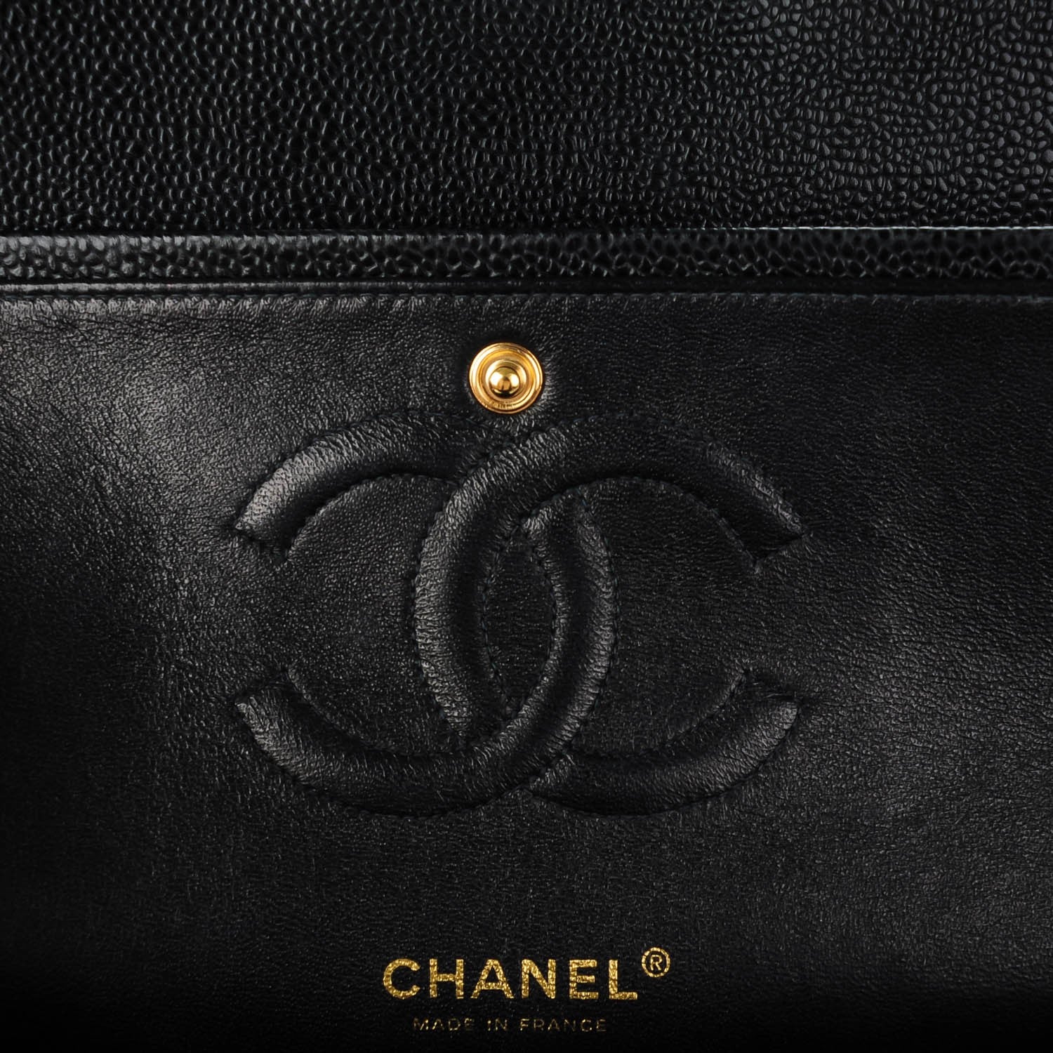 Chanel Caviar Quilted Medium Double Flap Black 7 of 9