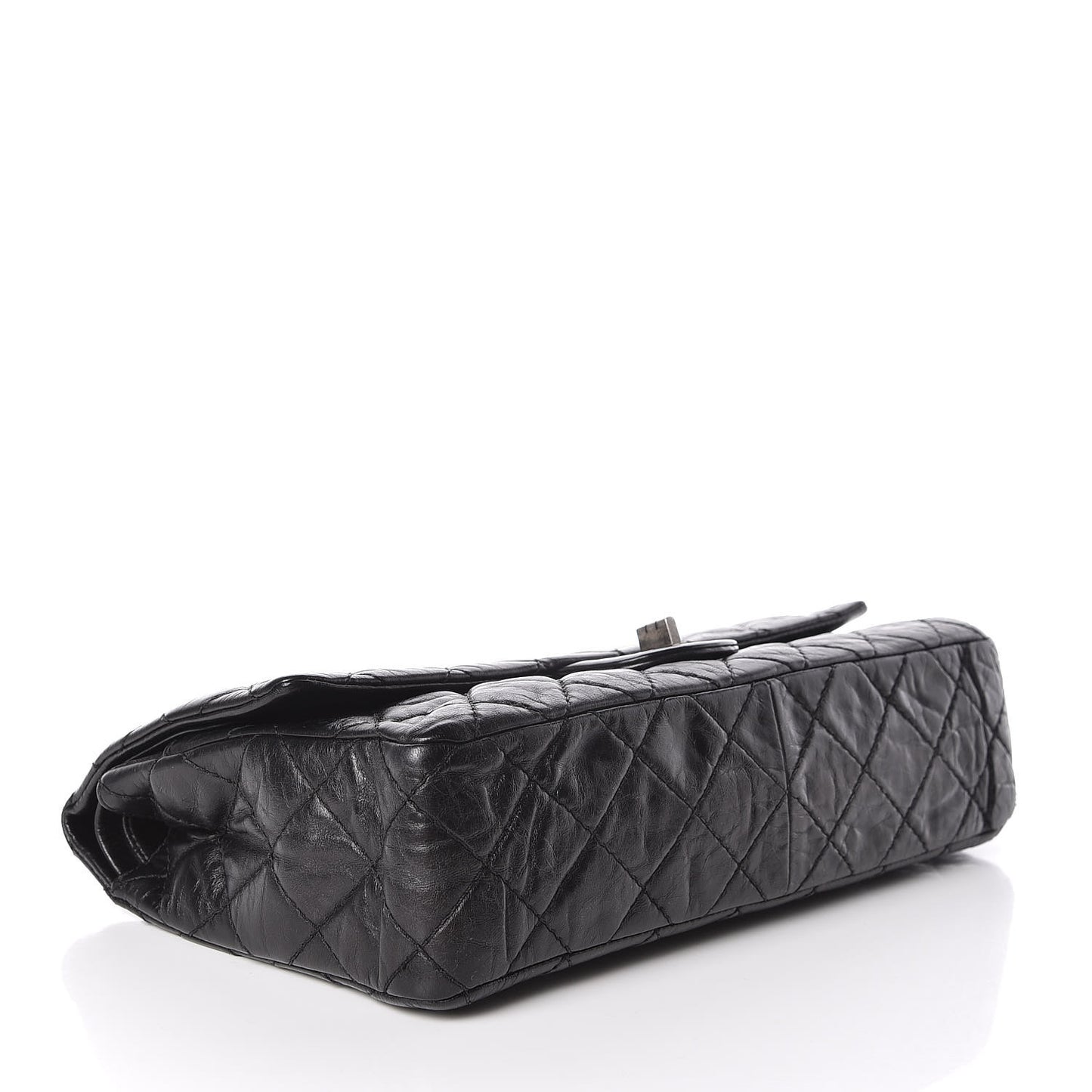 Metallic Aged Calfskin 2.55 Reissue 226 Flap Black