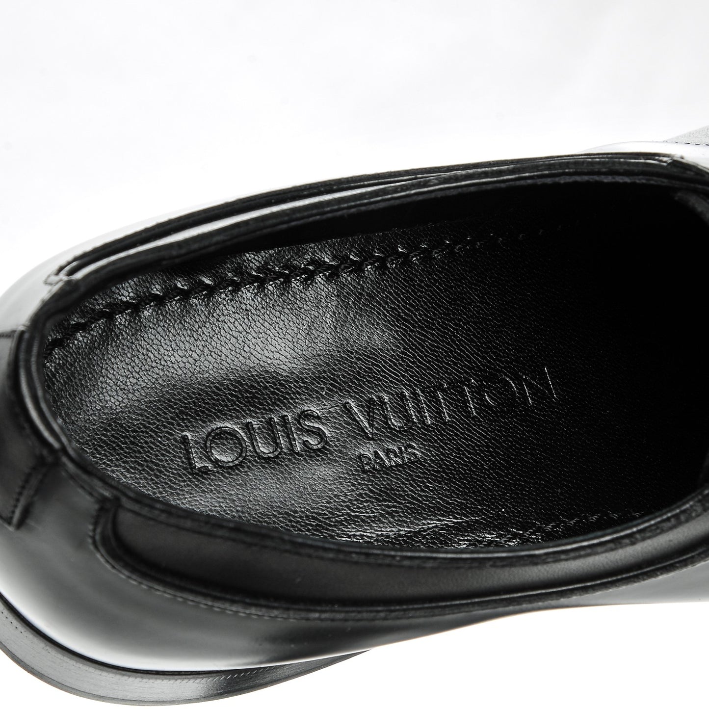 Lambskin Derby Lace Up Shoes 8 Black