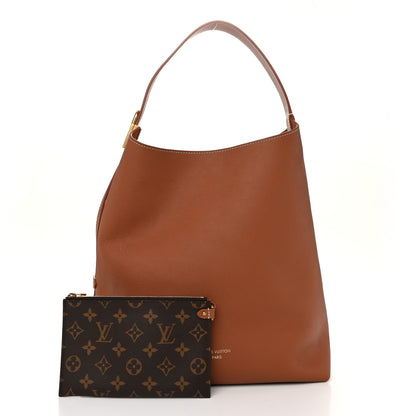 Louis Vuitton Grained Calfskin Low Key Hobo MM Cognac 3 of 10