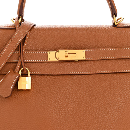 Hermes Togo Kelly Retourne 35 Gold 8 of 13