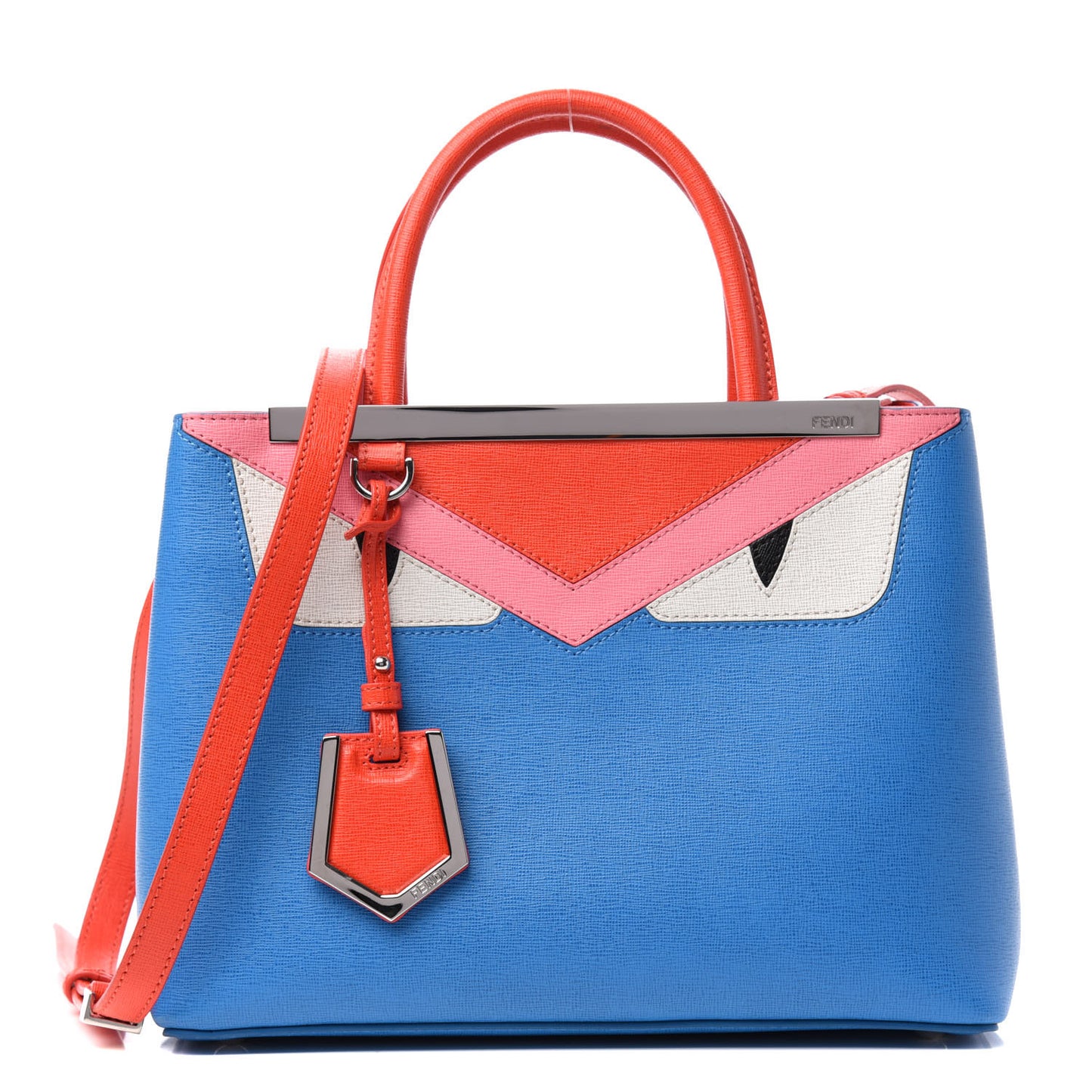 Vitello Elite Monster Petite 2Jours Tote Blue Royal Papavero Multicolor