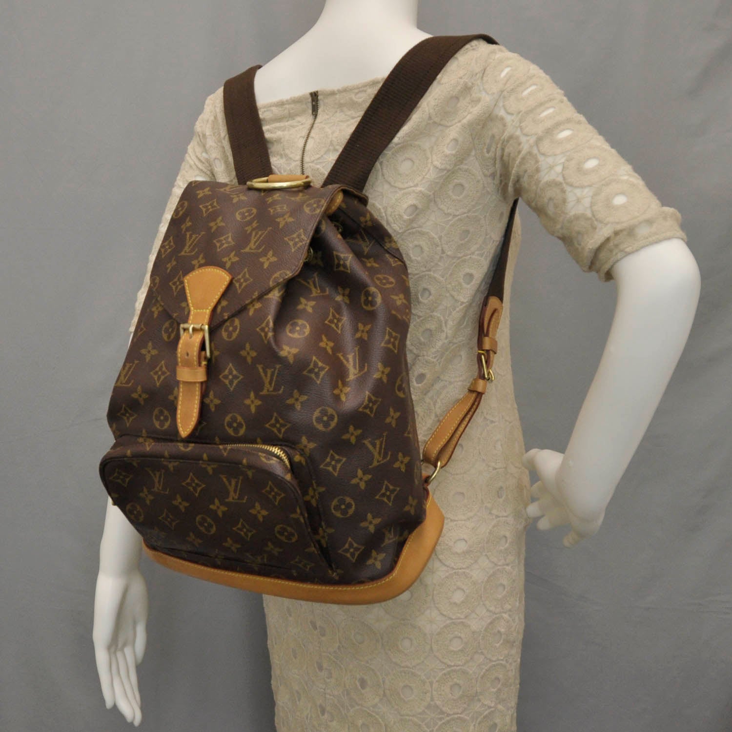 Louis Vuitton Monogram Montsouris GM Backpack 2 of 7