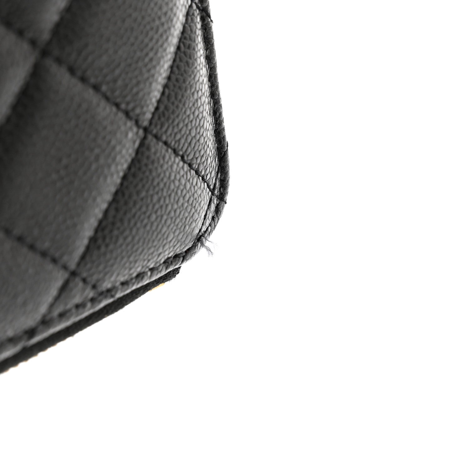Chanel Caviar Quilted Flap Zip Pouch Black 8 of 8