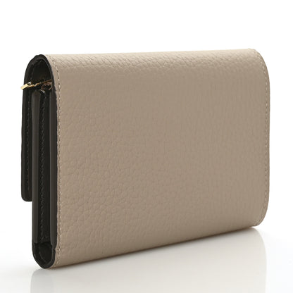 Louis Vuitton Taurillon Capucines Compact Wallet Galet 3 of 7