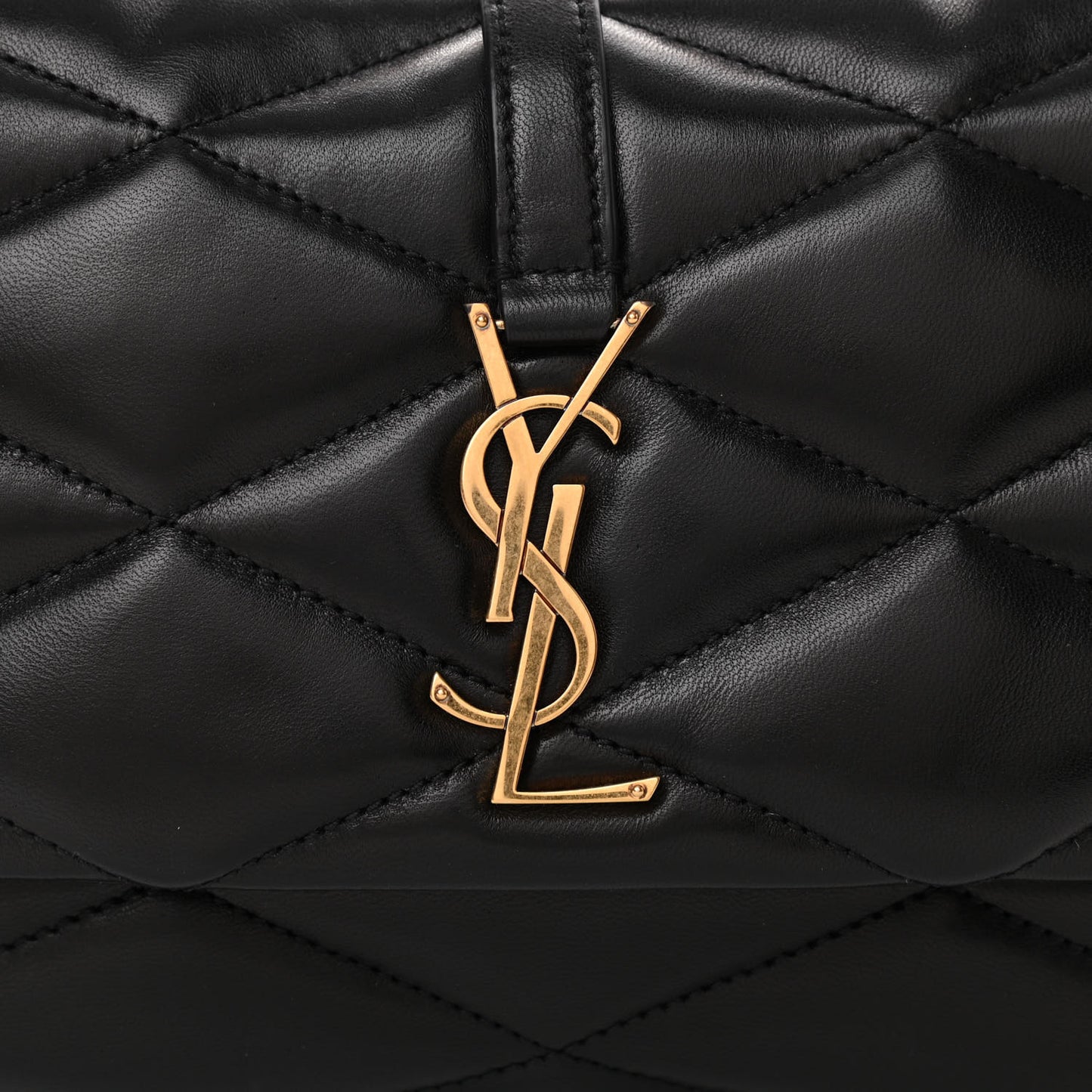 Lambskin Quilted Le 57 Diamond Shoulder Bag Black
