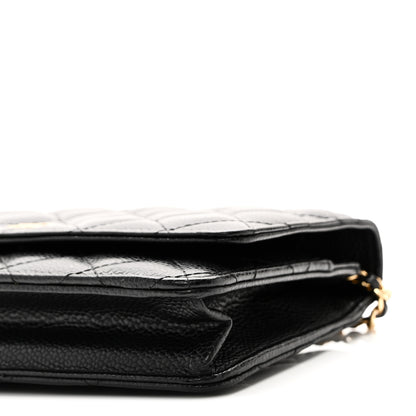 Chanel Caviar Quilted Wallet On Chain WOC Black 11 of 12