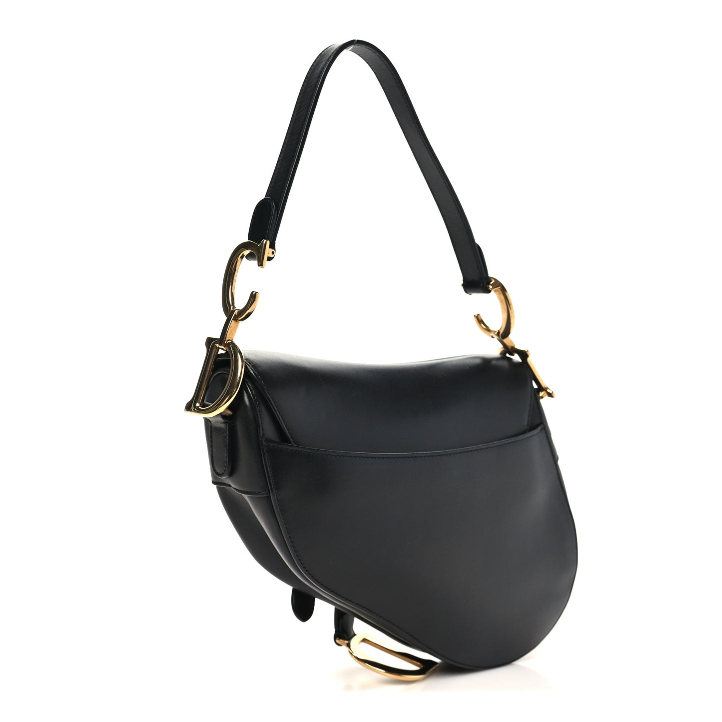 Calfskin Saddle Bag Black