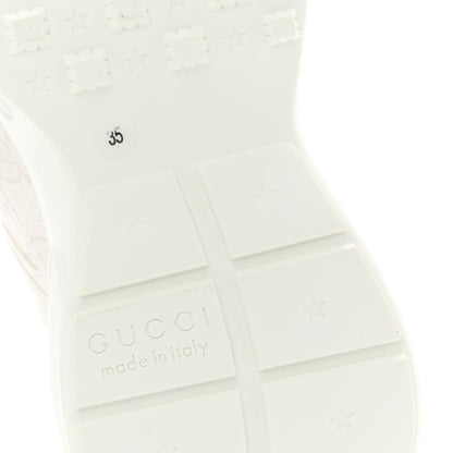 Gucci GG Supreme Monogram Womens Rhyton Sneakers 35 White 8 of 11