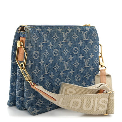 Louis Vuitton Monogram Denim Coussin PM Blue 3 of 10