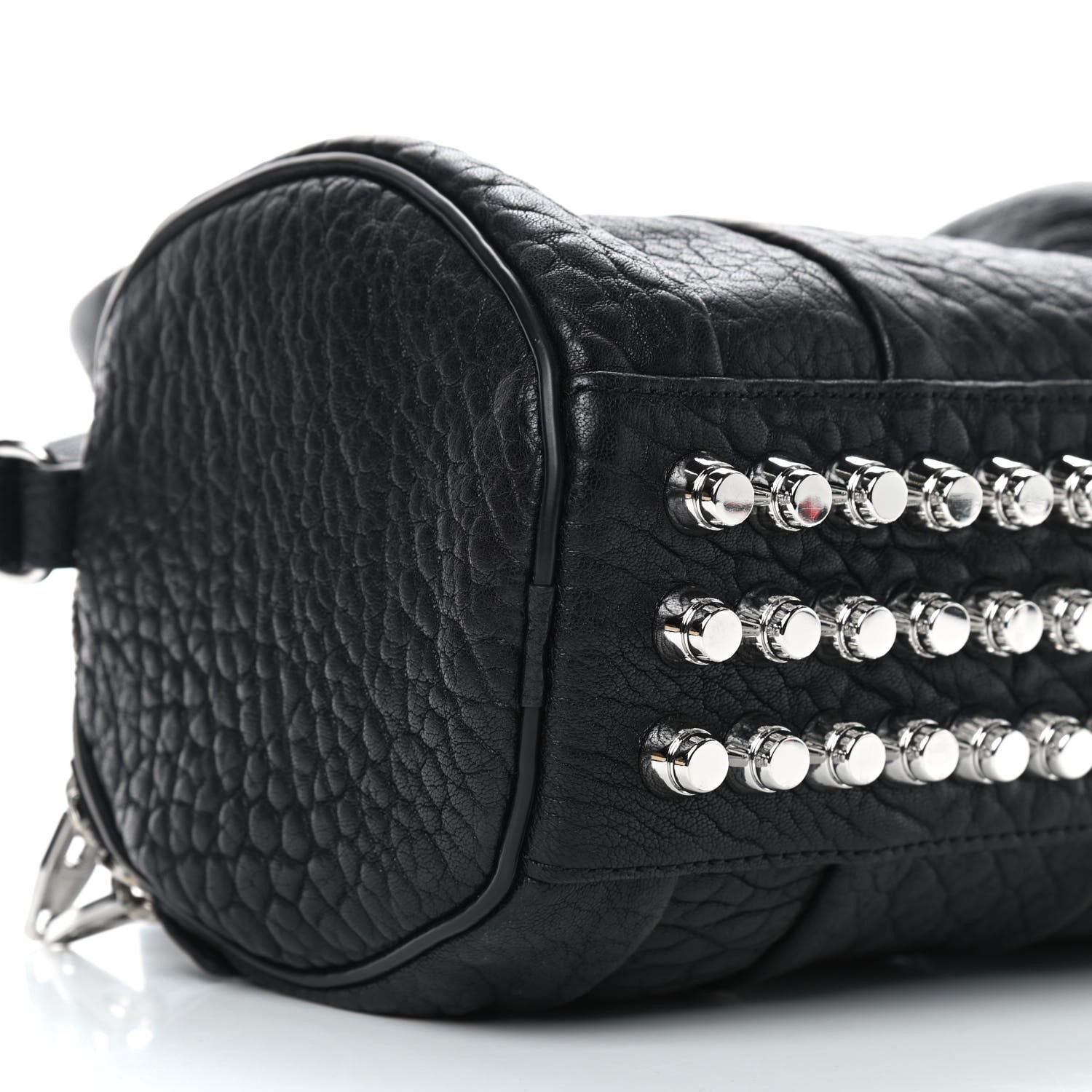 Alexander Wang Pebbled Lambskin Mini Rockie Black Rhodium Hardware 7 of 8