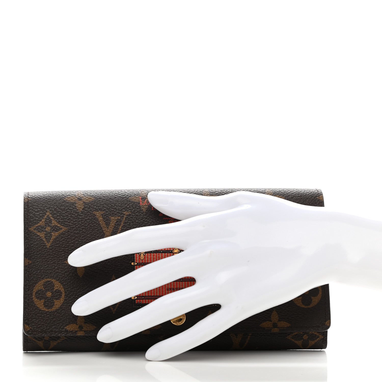 Louis Vuitton Monogram Trunks and Locks Sarah Wallet 2 of 8