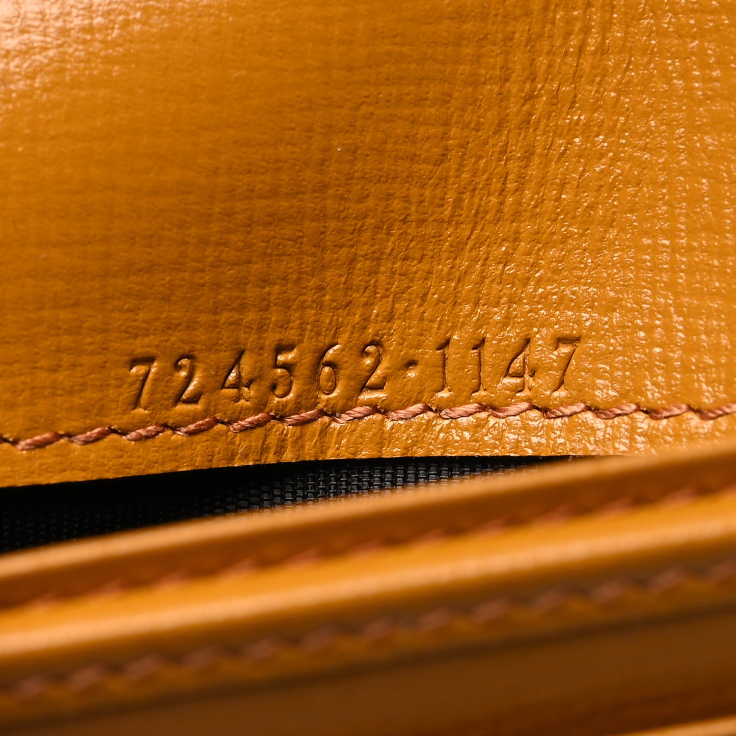 GG Supreme Monogram Textured Calfskin Retro Interlocking G Passport Case Beige Yellow