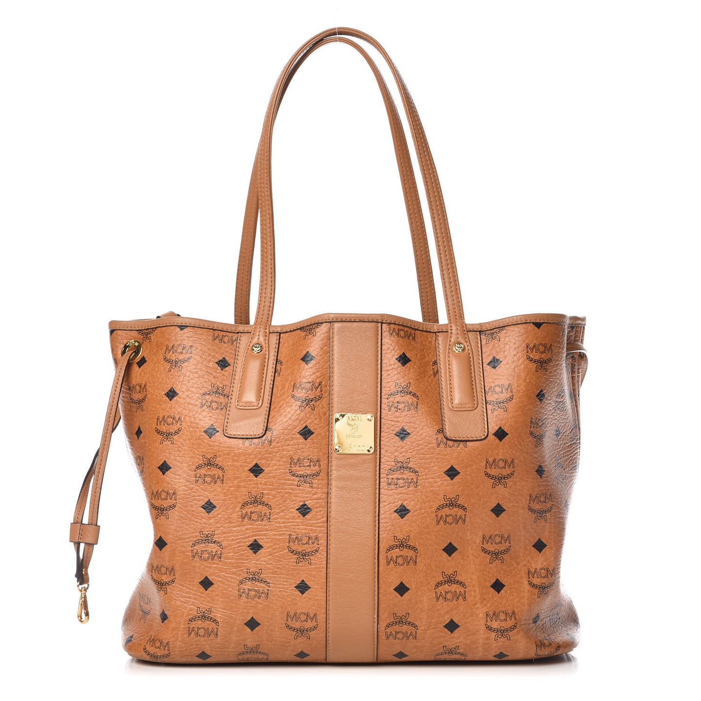 Visetos Medium Liz Reversible Shopper Tote Cognac