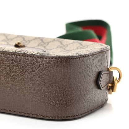 Gucci GG Supreme Monogram Web Neo Vintage Shoulder Bag Beige New Acero Crop 10 of 10