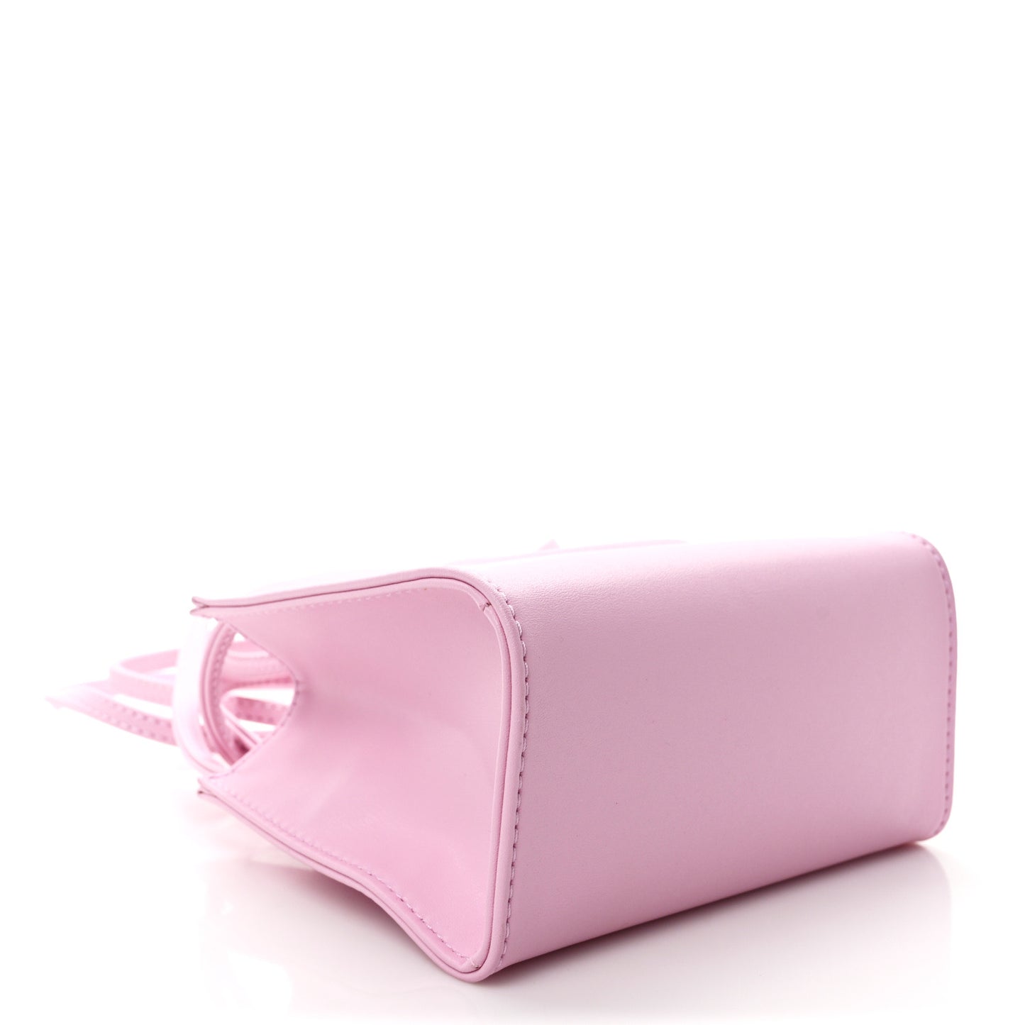 Vegan Leather Small Shopping Bag Bubblegum
