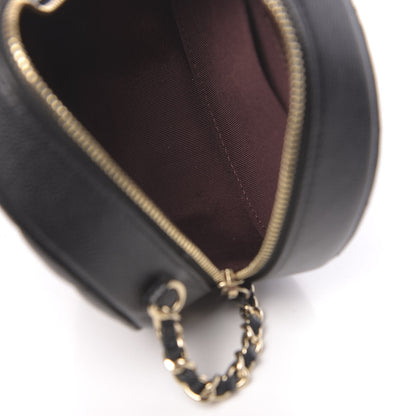 Chanel Caviar Quilted Round Clutch With Chain Black 5 of 10
