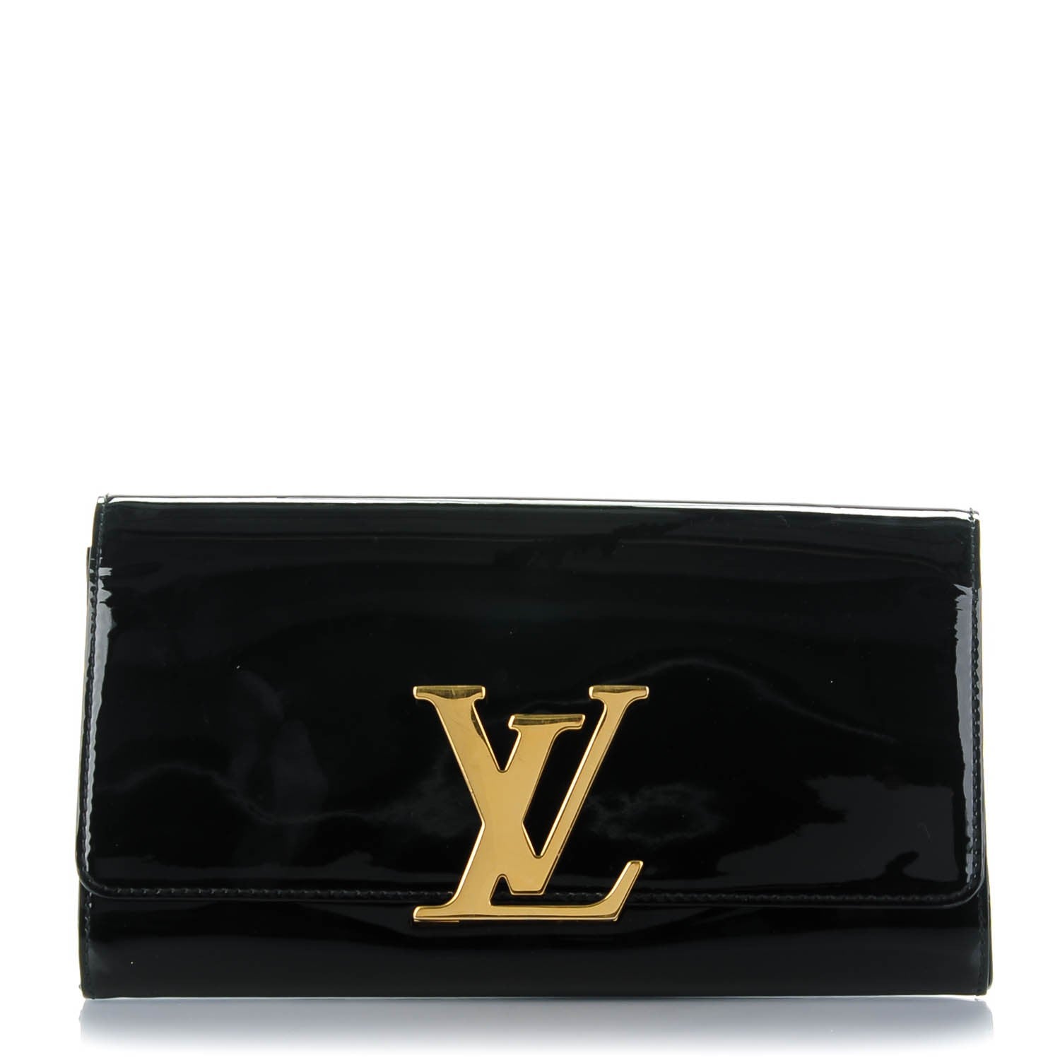 Louis Vuitton Patent Louise Clutch Black 1 of 7