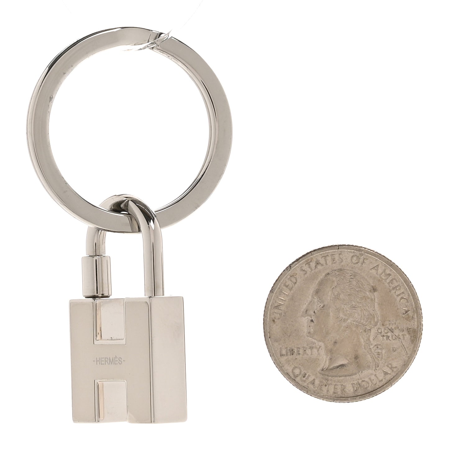 Lacquered Palladium Cadenas Quizz Rainbow Key Ring  Multicolor