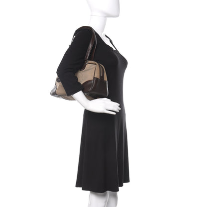 Prada Jacquard Logo Bauletto Corda Bruciato 2 of 18